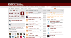 Desktop Screenshot of calendar.citizensvoice.com