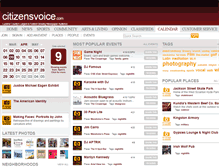 Tablet Screenshot of calendar.citizensvoice.com
